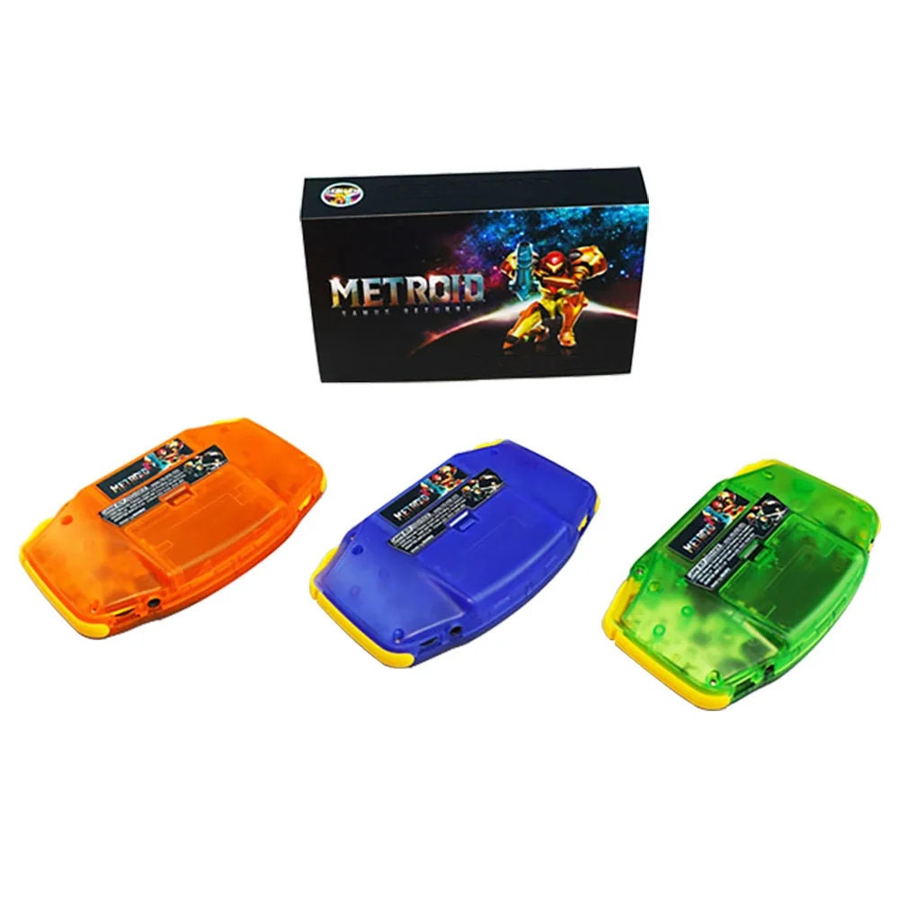Metroid Custom Modded Gameboy Advance GBA Console Special Edition